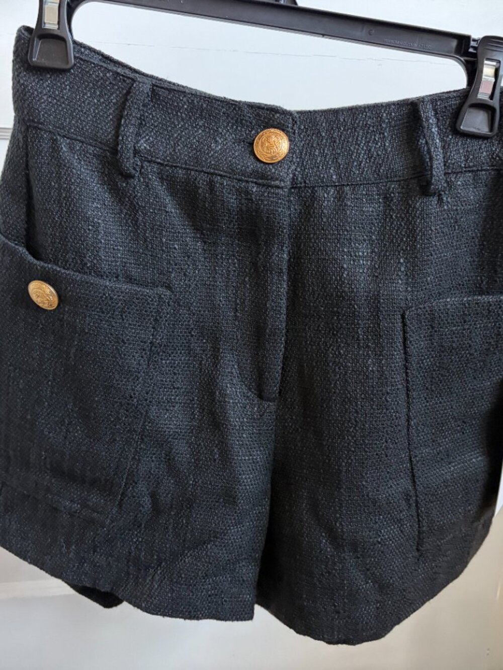NWT Anthropologie Bishop & Young High Rise Cavalli Shorts - Midnight Black - SM